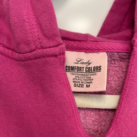 Lower Merion HS Aces Beware of the Dog Pink Hooded Sweatshirt Sz. M - Picture 3 of 6